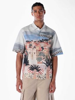 Jack & Jones - Multi-Color Graphic Half Sleeves Shirt