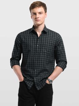 Arrow - Black Printed Full Sleeves Shirt