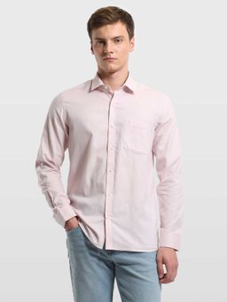 Arrow - Pink Textured Full Sleeves Shirt