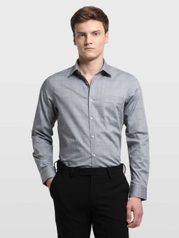 Arrow - Grey Checks Full Sleeves Shirt