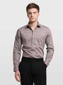 Arrow - Purple Checks Full Sleeves Shirt