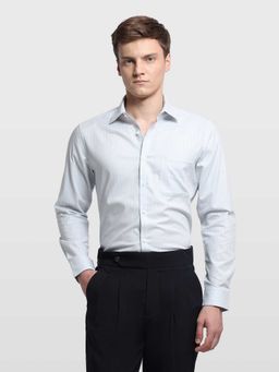 Arrow - Grey Stripes Full Sleeves Shirt