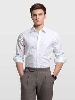 Arrow - White Stripes Full Sleeves Shirt