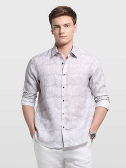 Arrow - Grey Abstract Full Sleeves Shirt