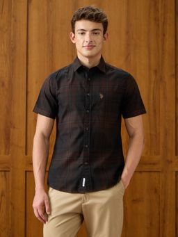 U.S. POLO ASSN. - Multi-Color Checks Half Sleeves Shirt