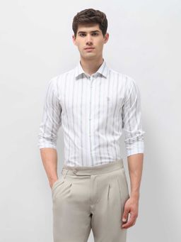 U.S. POLO ASSN. - White Stripes Full Sleeves Shirt