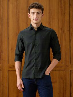 U.S. POLO ASSN. - Green Checks Full Sleeves Shirt