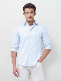 U.S. POLO ASSN. - Blue Checks Full Sleeves Shirt
