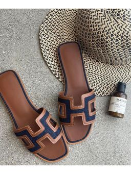 Street Style Store - Women Brown Open Toe Flats