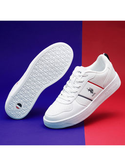 U.S. POLO ASSN. - Men Regino Off White Retro Court Sneakers