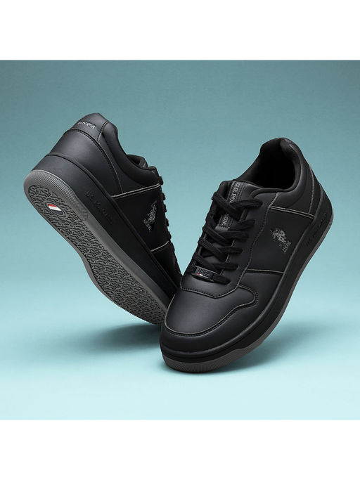 Retro Sneakers Us Polo Assn Black Shoes Buy POLO Men Jaxon Black