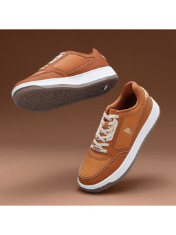 U.S. POLO ASSN. - Men Storm Tan Retro Court Sneakers