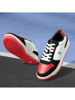 U.S. POLO ASSN. - Men Oakley Red Retro Court Sneakers