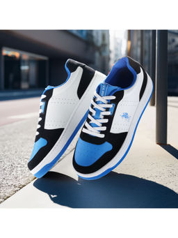 U.S. POLO ASSN. - Men Oakley Blue Retro Court Sneakers