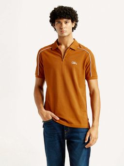 Levi's - Mustard Solid Polo T-Shirt