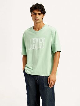 Levi's - Green Solid T-Shirt