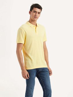 Levi's - Yellow Solid Polo T-Shirt