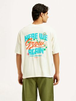 Levi's - Cream Typography T-Shirt