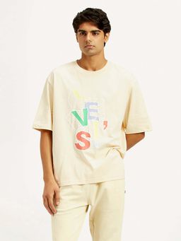 Levi's - Cream Typography T-Shirt