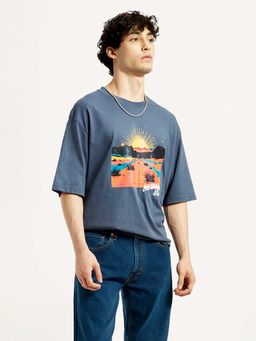 Levi's - Blue Printed T-Shirt