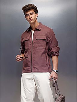 WROGN - Men Rust Double Pocket Oversized Jacket