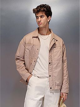 WROGN - Men Beige Lightweight Quilted Casual Jacket