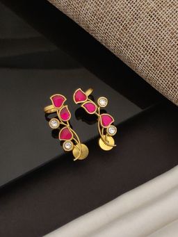Abdesigns - Elite Gold Plated Polka Drop Earrings