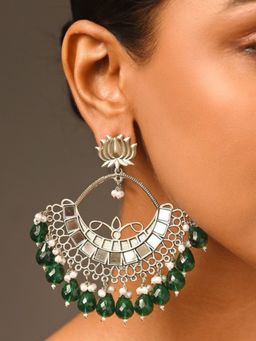Abdesigns - Elegant German Silver Plated Earrings