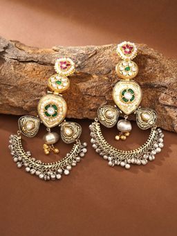 Abdesigns - Elegant Dual Plated Drop Earrings