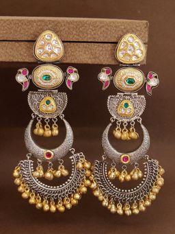 Abdesigns - Elegant German Silver Plated Dangler Earrings