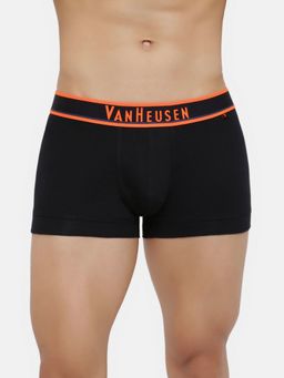 Van Heusen Innerwear - Men Neon Elasticized Waistband & Ultra Soft Trunks - Black