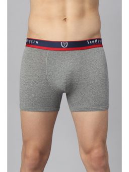Van Heusen Innerwear - Men Jaspe Textured & Double Layer Gusset Trunks - Grey