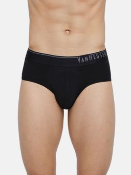 Van Heusen Innerwear - Men 4-Way Stretch & Body Defining Fit Briefs - Black