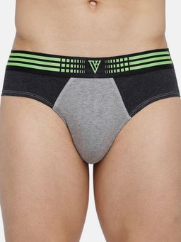 Van Heusen Innerwear - Men Antibacterial & Colour Fresh Briefs - Grey
