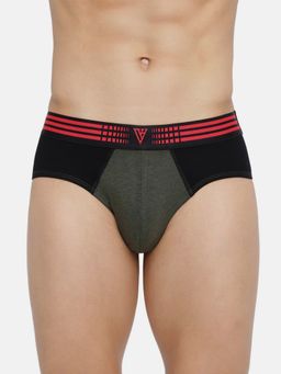 Van Heusen Innerwear - Men Antibacterial & Colour Fresh Briefs - Olive