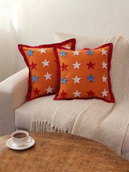House This - Star Orange Cushion Covers