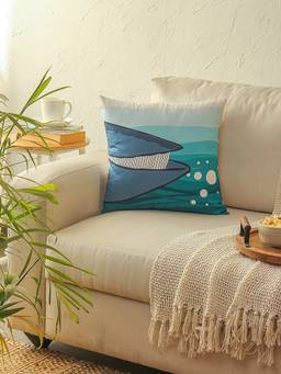 House This - Cushion Covers Printed Navy Blue