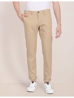 U.S. POLO ASSN. - Mid Rise Slim Fit Casual Trousers Brown