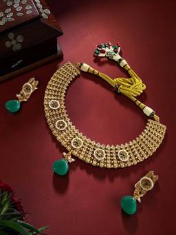 Rebekah - Antique Gold Choker Jewellery Set