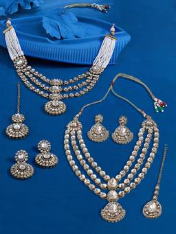 Zaveri Pearls - Gold Tone Jewellery Set