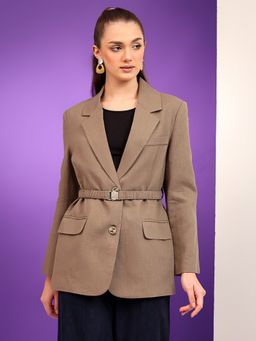 KOTTY - Womens Full Sleeve Coat with Belt (Set of 2)