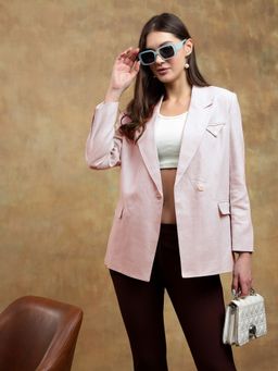 KOTTY - Womens Longline Double-Breasted Wool Blazer