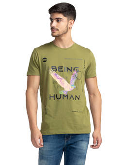 Being Human - Men Short Sleeve T-Shirt Green