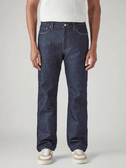 Levi's - Mens 555 Dark-Blue Relaxed Straight Fit Mid Rise Jeans