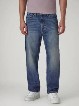 Levi's - Mens 568 Blue Loose Fit Mid Rise Jeans