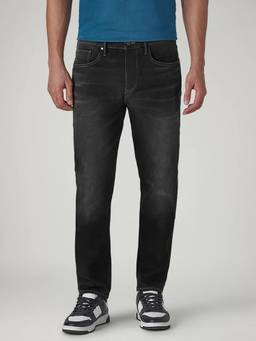 Levi's - Mens 512 Black Slim Tapered Fit Mid Rise Redloop Jeans