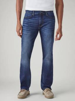 Levi's - Mens 513 Blue Slim Straight Fit Mid Rise Redloop Jeans