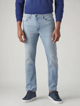 Levi's - Mens 511 Light-Blue Slim Fit Mid Rise Jeans