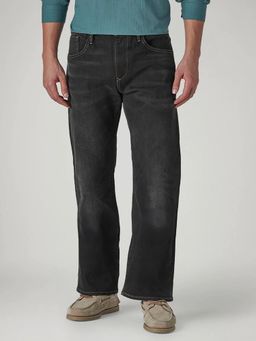 Levi's - Mens 513 Black Slim Straight Fit Mid Rise Redloop Jeans