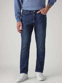 Levi's - Mens 511 Dark-Blue Slim Fit Mid Rise Jeans